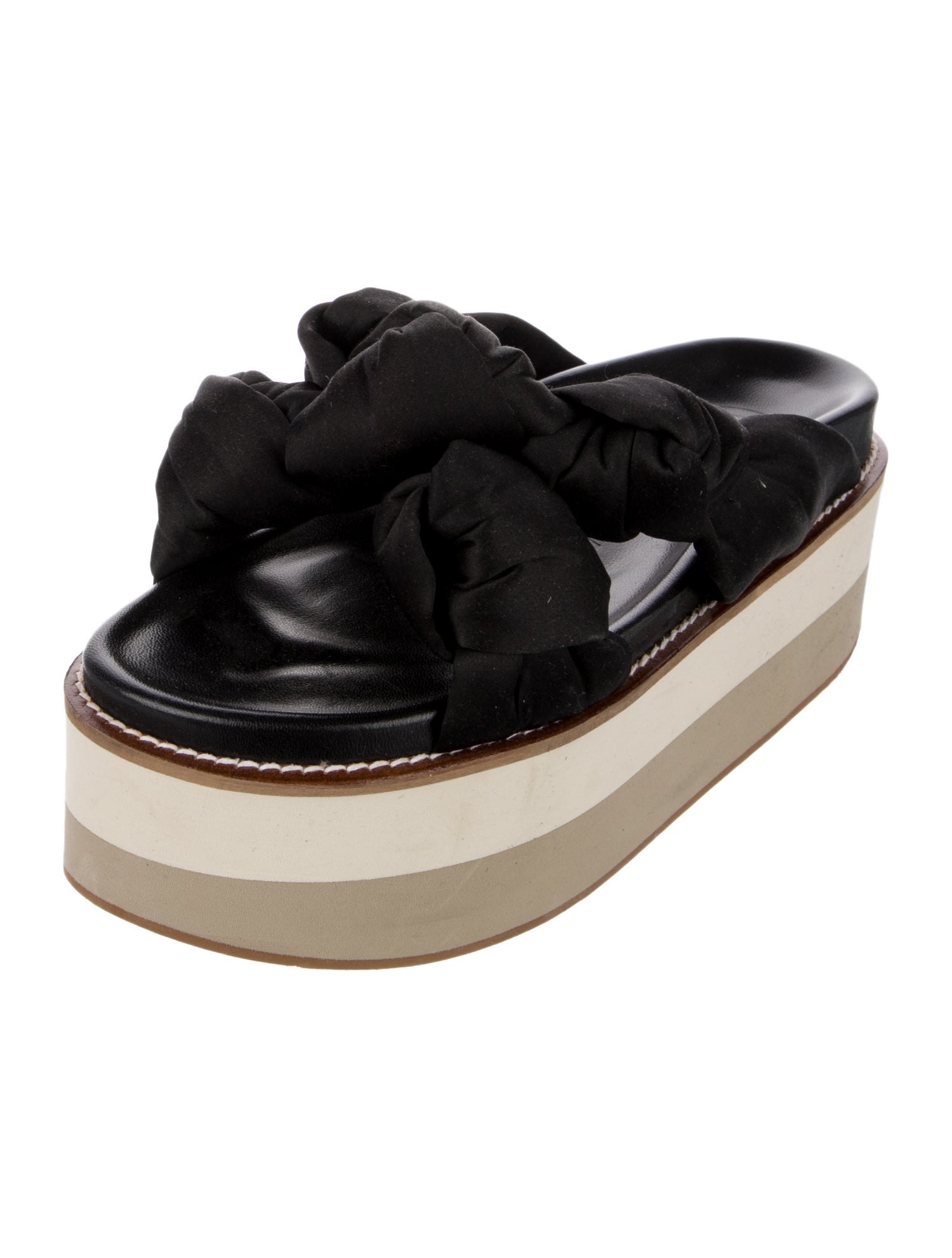 Ganni Colorblock Pattern Slides