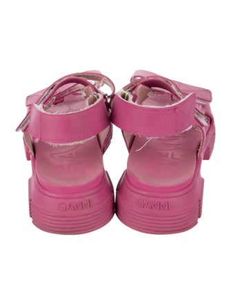 Ganni Rubber Slingback Sandals
