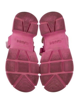 Ganni Rubber Slingback Sandals