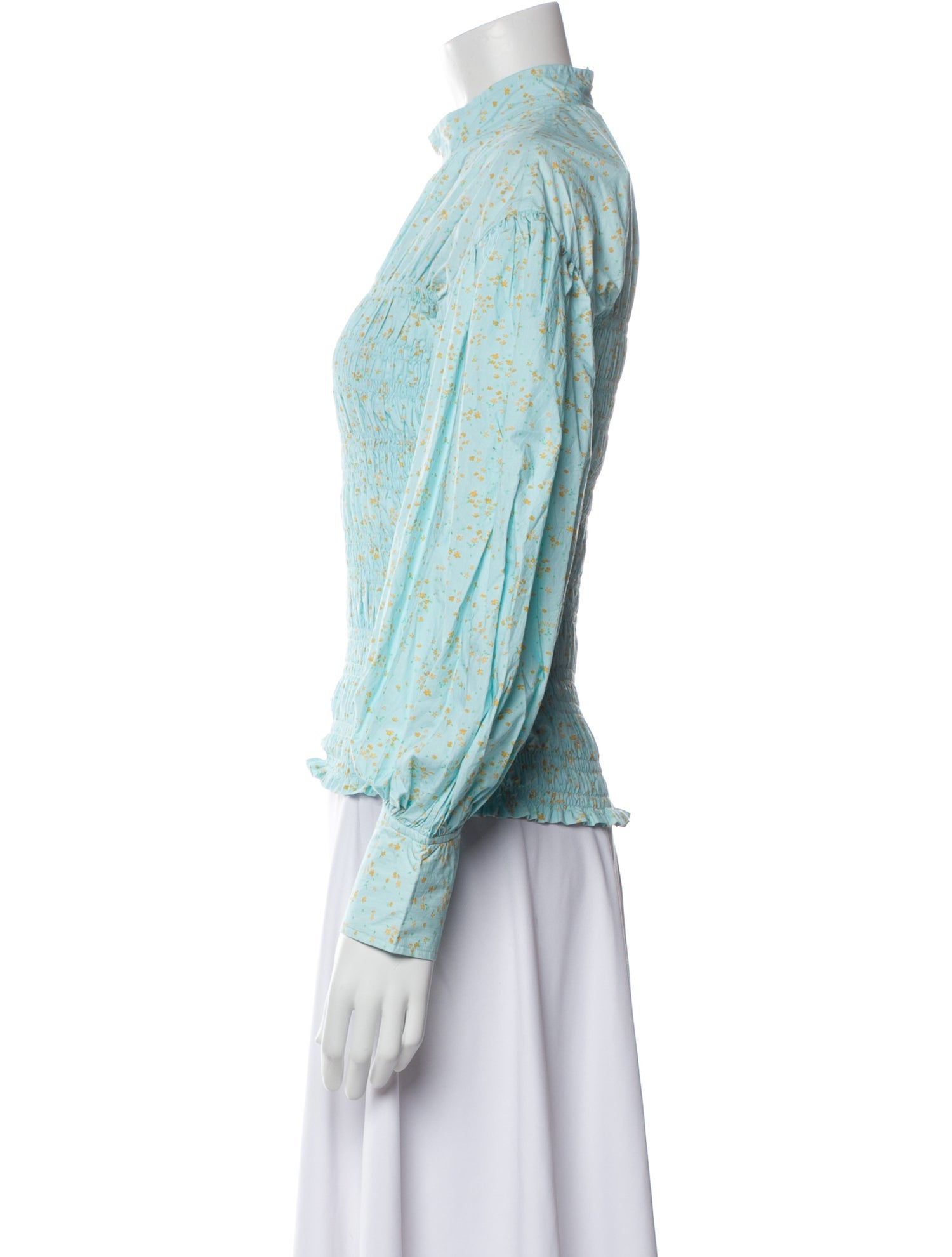 Ganni Printed Mock Neck Sweatshirt w/ Tags