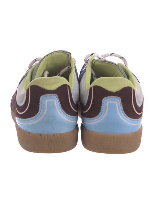 Ganni Suede Colorblock Pattern Sneakers