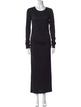 Ganni Crew Neck Long Dress
