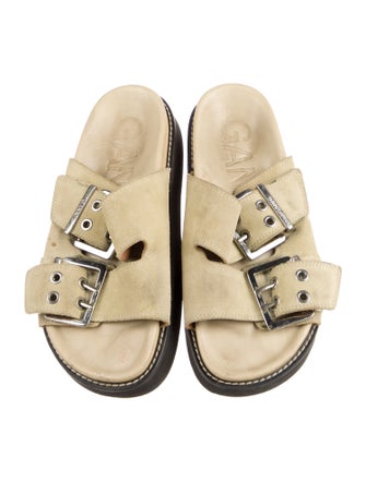 Ganni Suede Slides