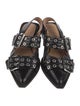 Ganni Leather Slingback Flats