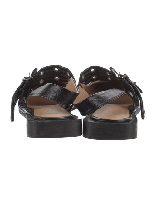 Ganni Leather Slingback Flats