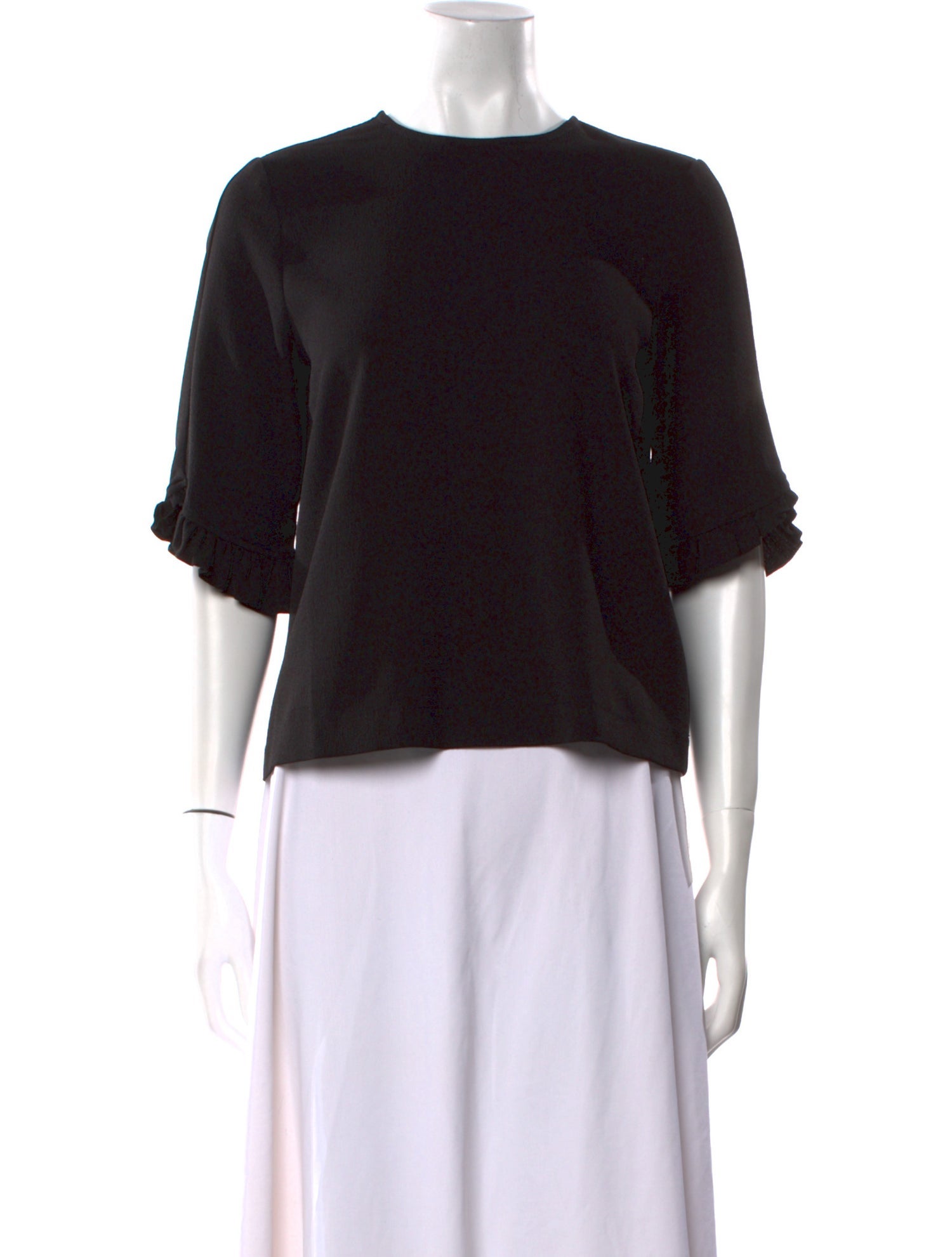 Ganni Crew Neck Short Sleeve Top