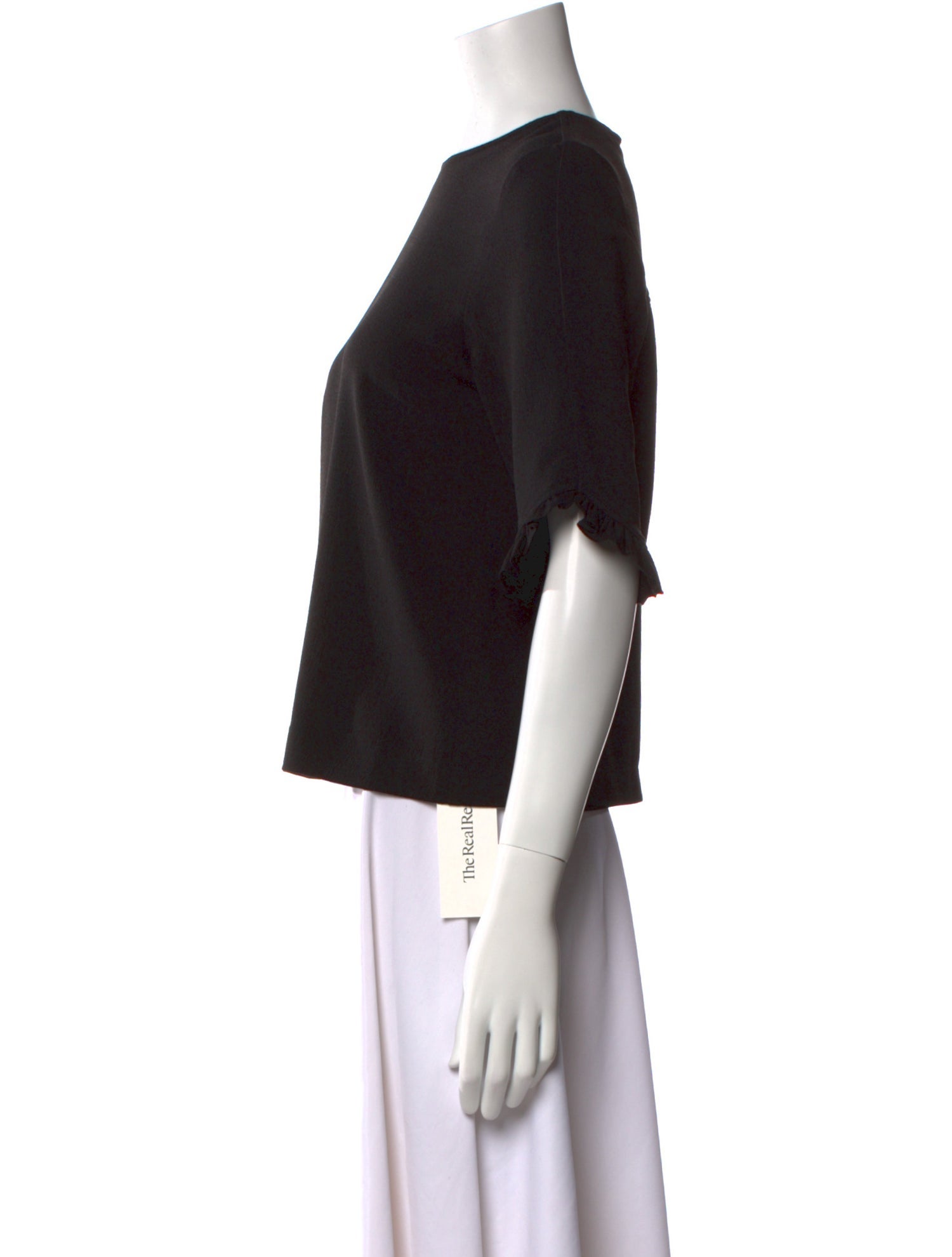 Ganni Crew Neck Short Sleeve Top