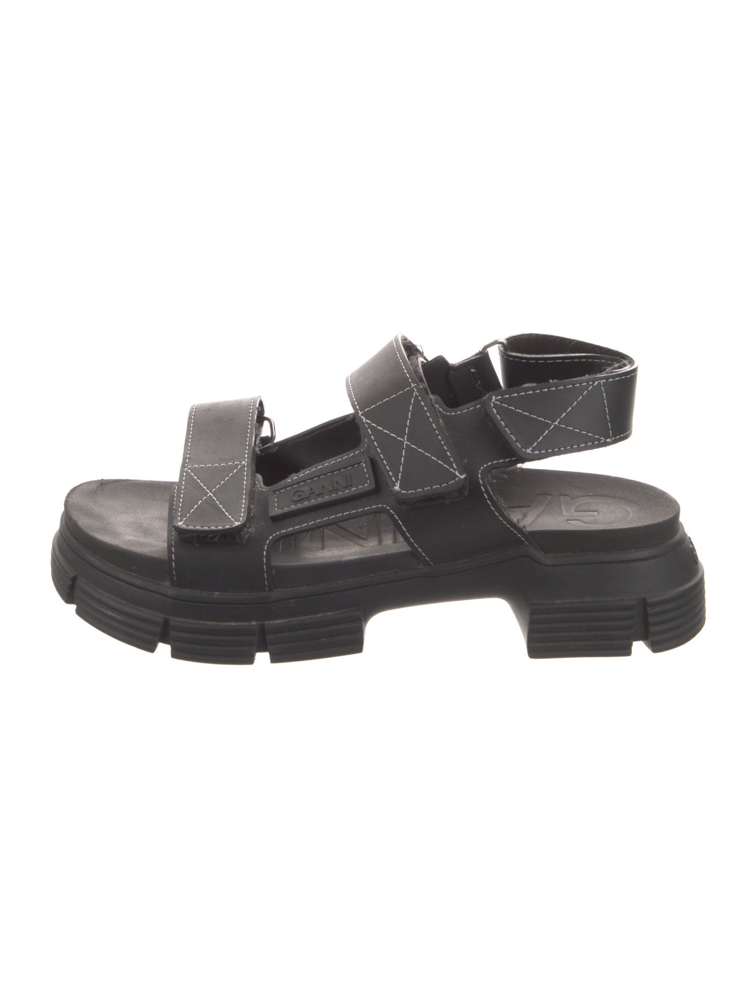 Ganni Rubber Gladiator Sandals