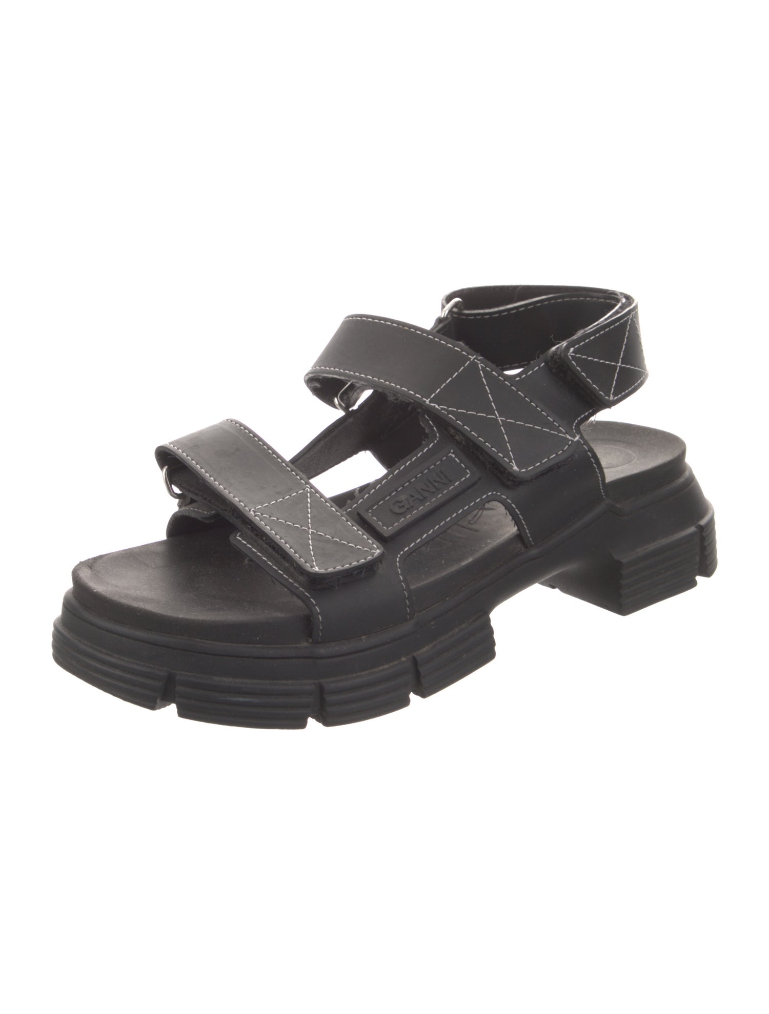 Ganni Rubber Gladiator Sandals