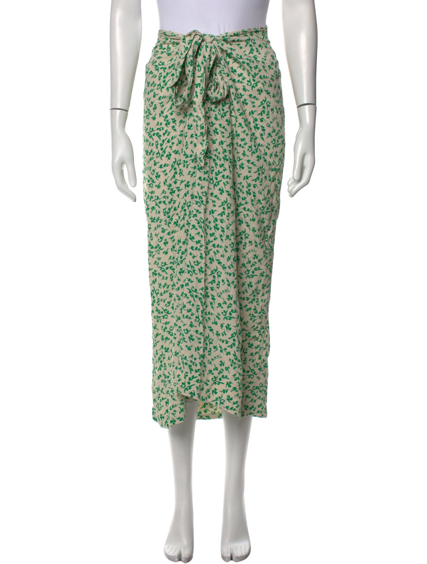 Ganni Printed Midi Length Skirt