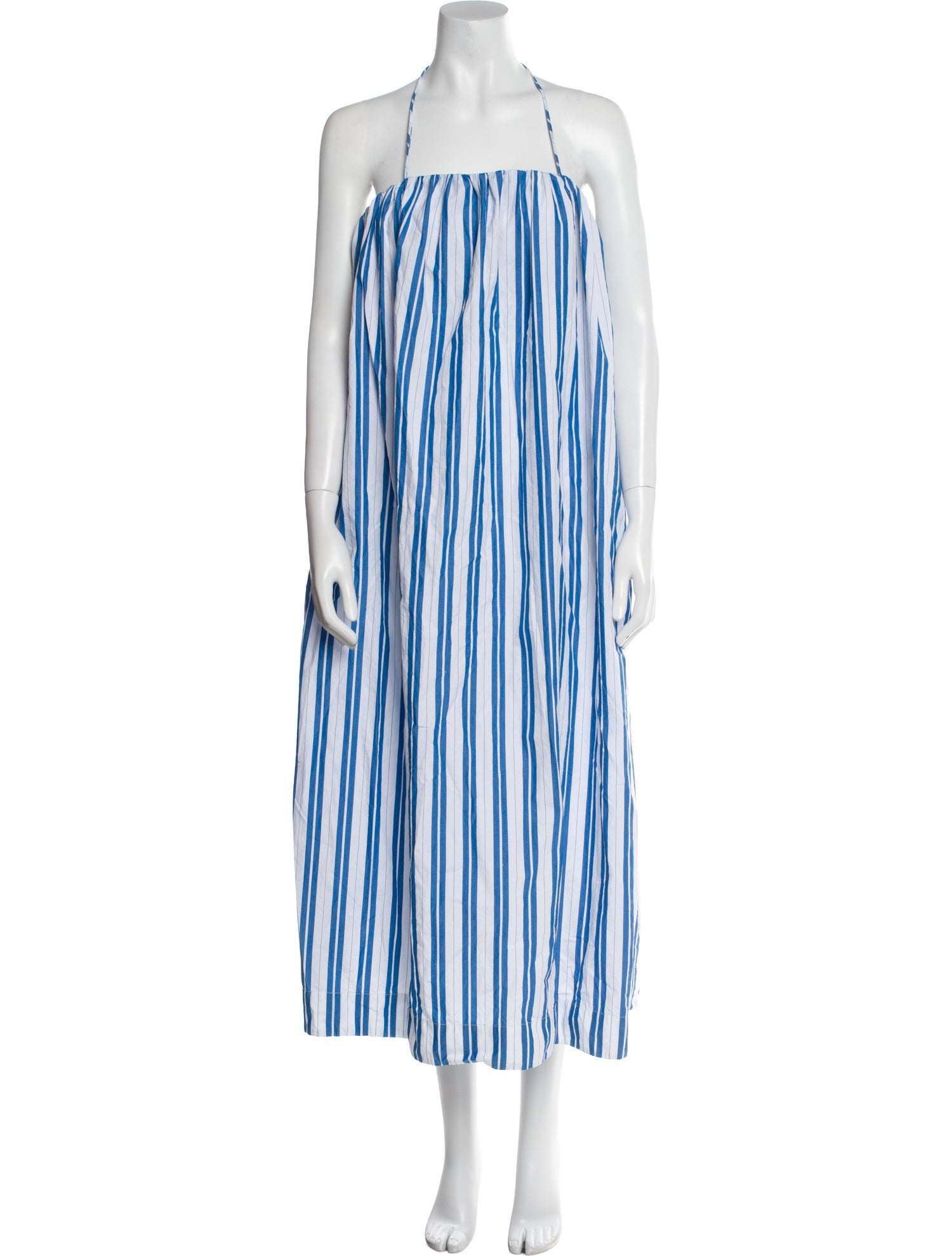 Ganni Striped Midi Length Dress