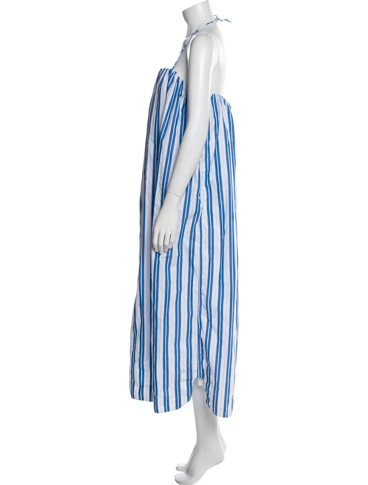 Ganni Striped Midi Length Dress