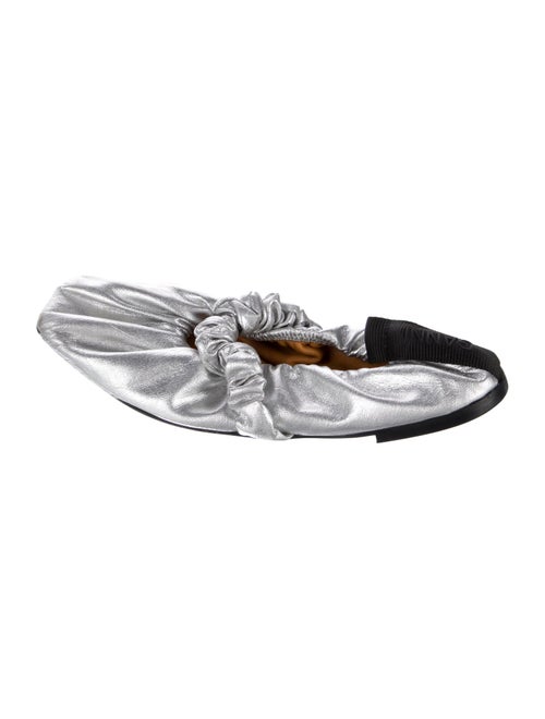 Ganni Leather Ballet Flats