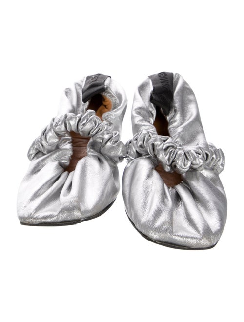 Ganni Leather Ballet Flats