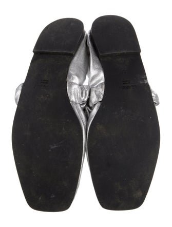 Ganni Leather Ballet Flats
