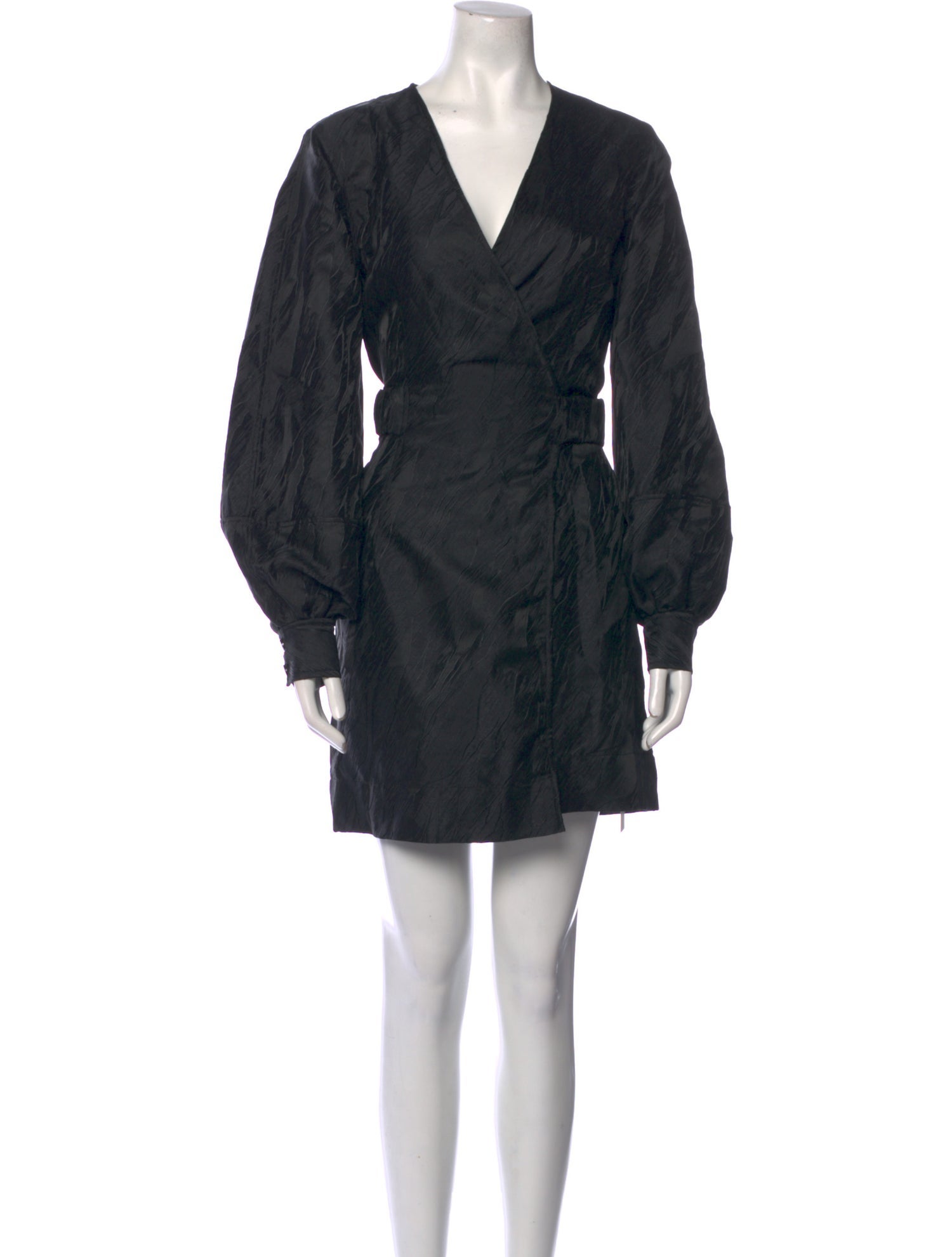 Ganni V-Neck Mini Dress