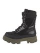 Ganni Leather Combat Boots