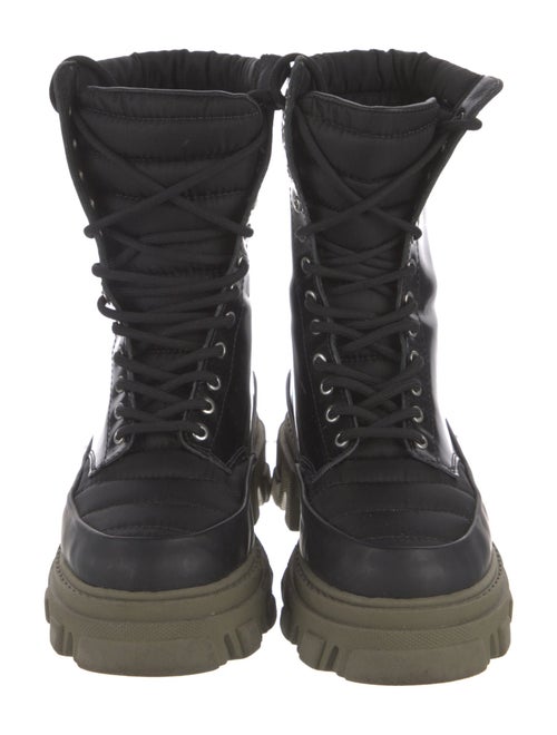 Ganni Leather Combat Boots