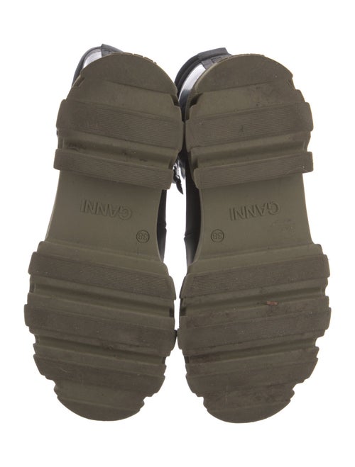 Ganni Leather Combat Boots