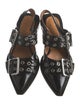 Ganni Patent Leather Slingback Flats