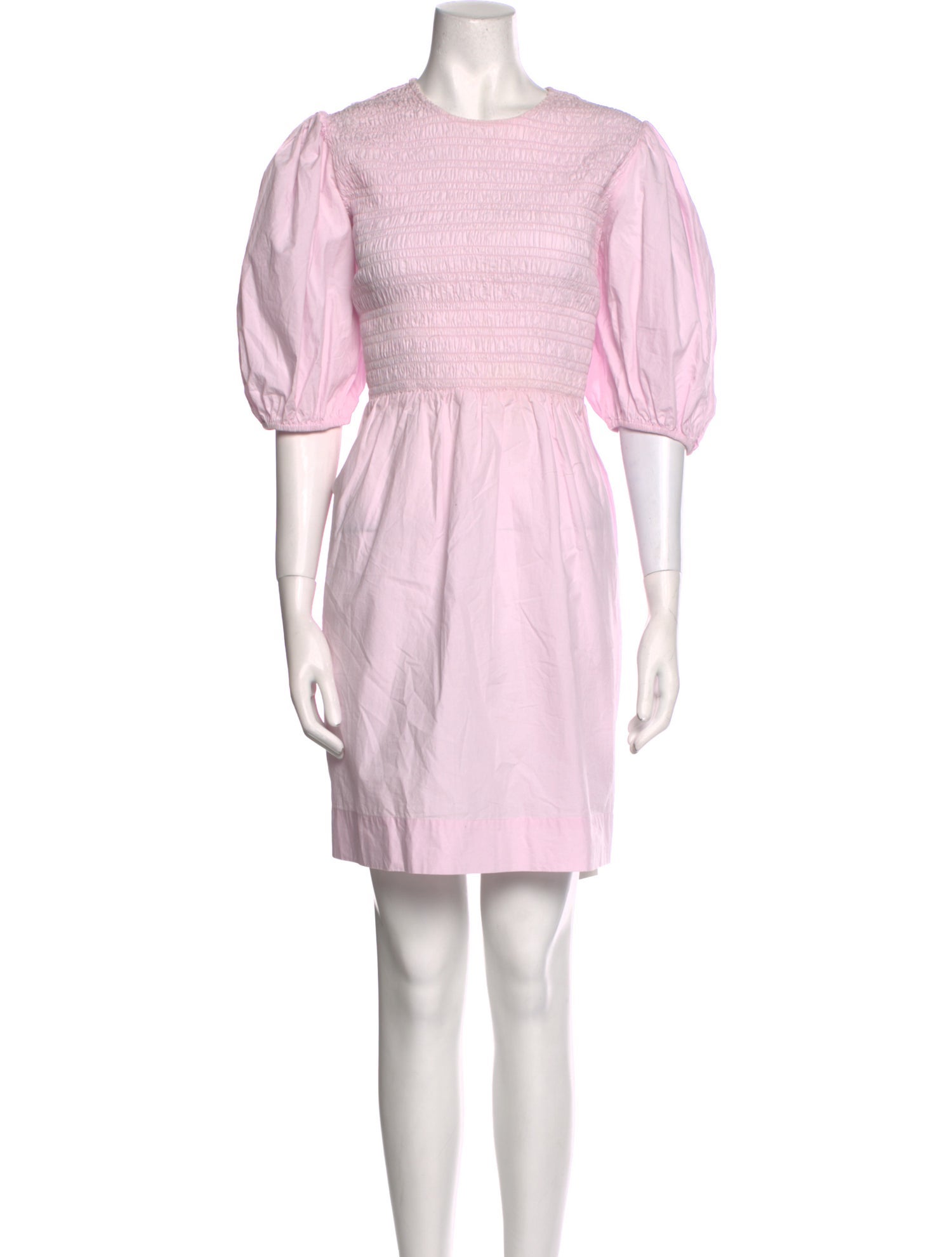 Ganni Crew Neck Mini Dress