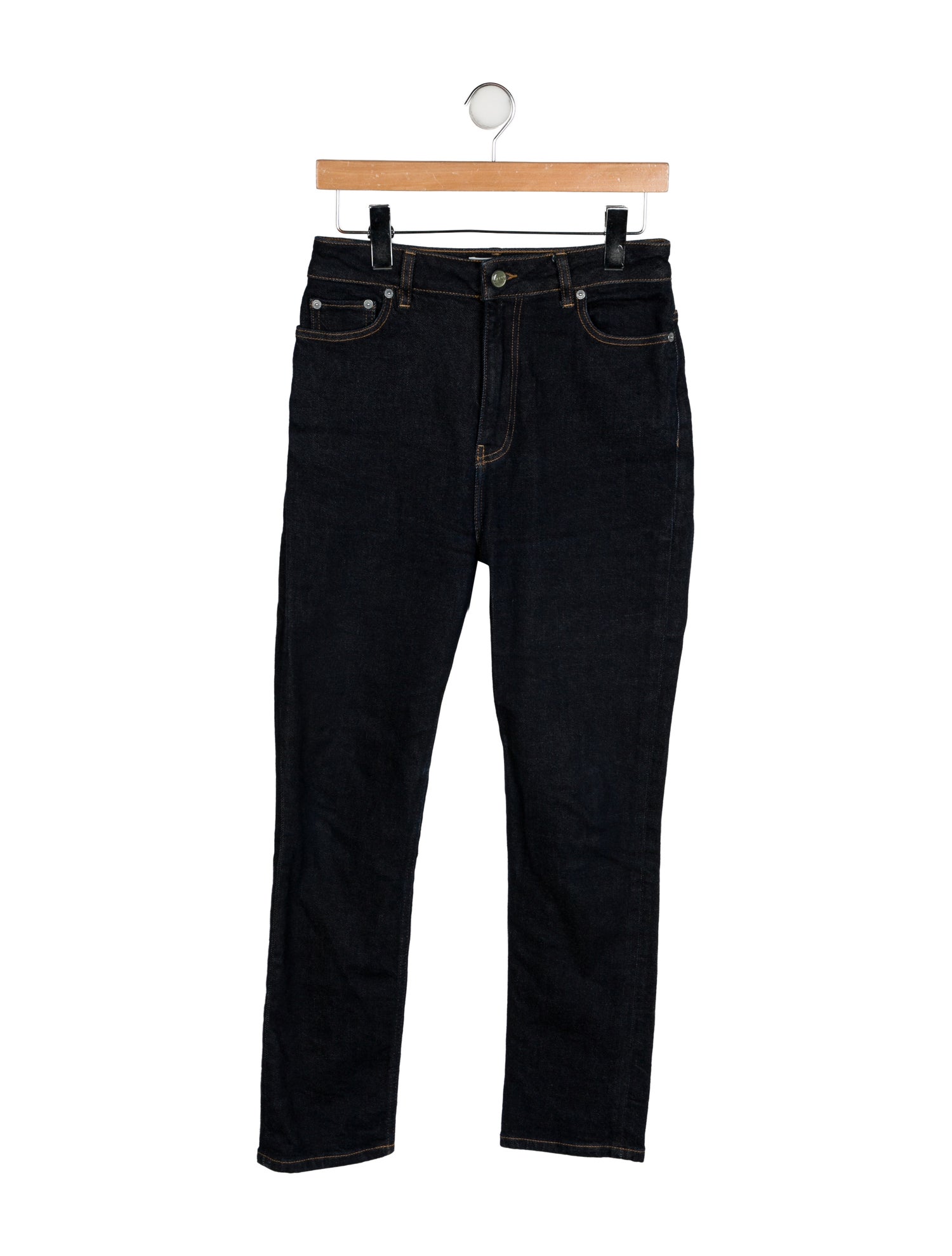 Ganni High-Rise Straight Leg Jeans