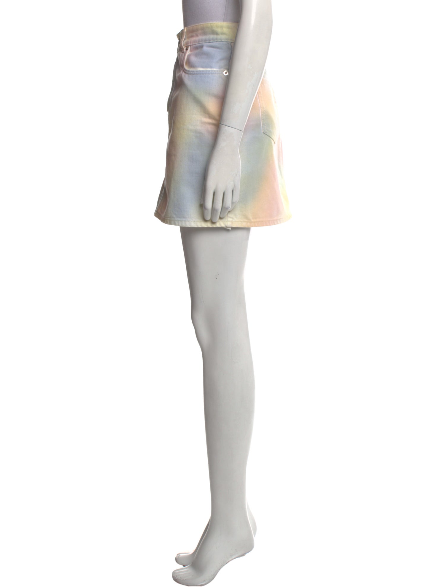 Ganni Tie-Dye Print Mini Skirt