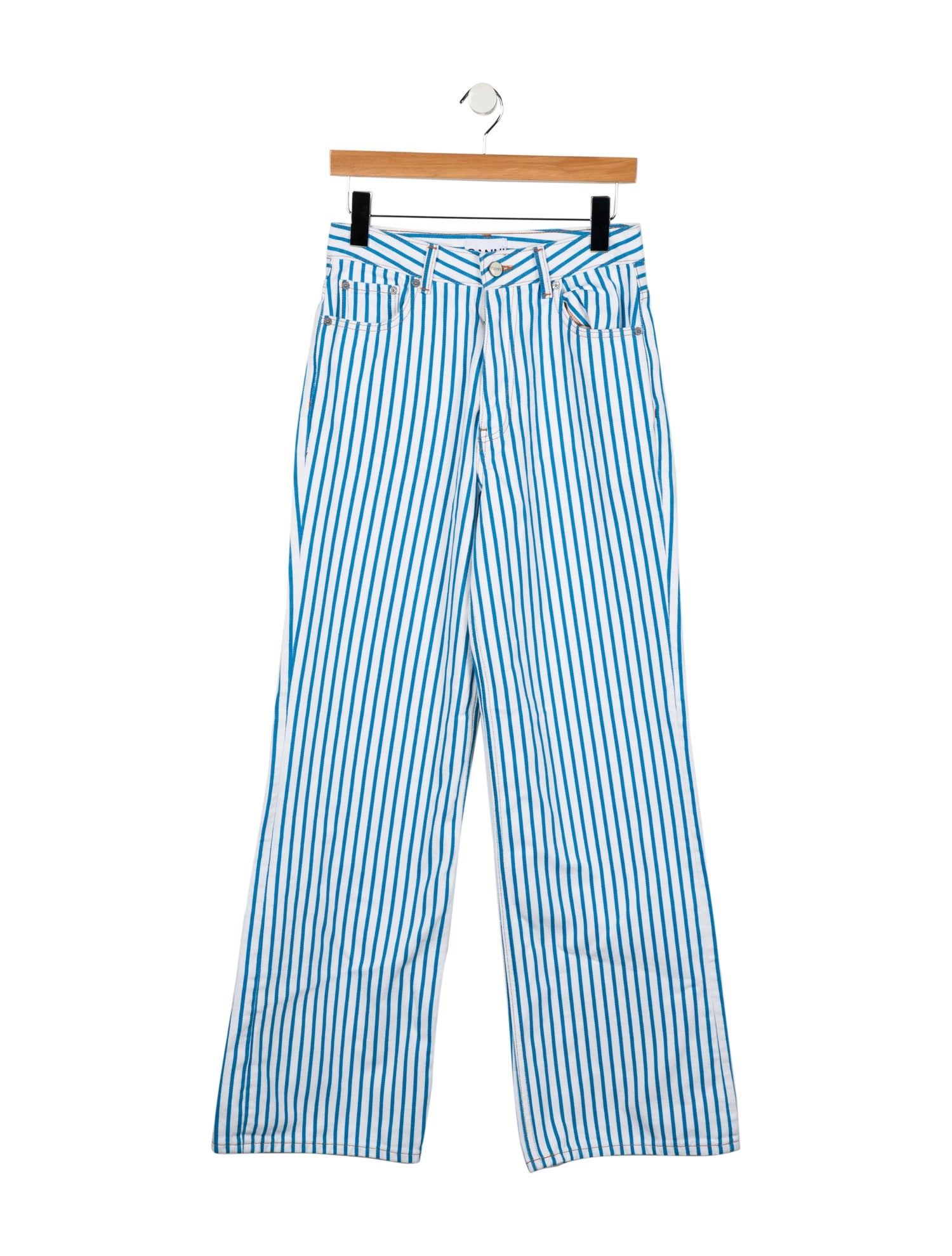 Ganni High-Rise Wide Leg Jeans w/ Tags