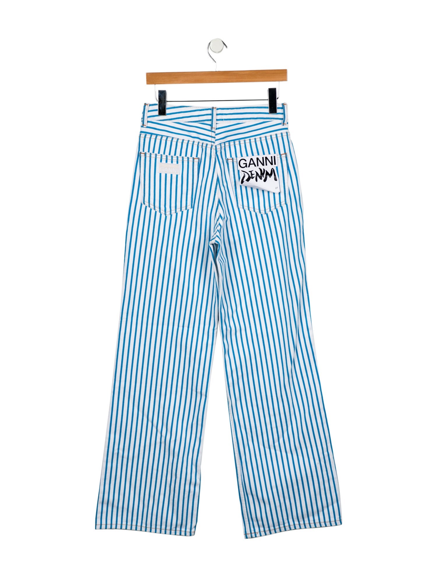 Ganni High-Rise Wide Leg Jeans w/ Tags