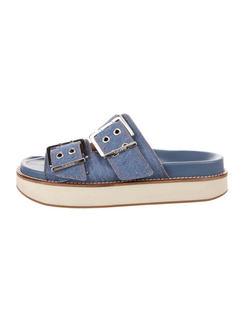 Ganni Denim Slides