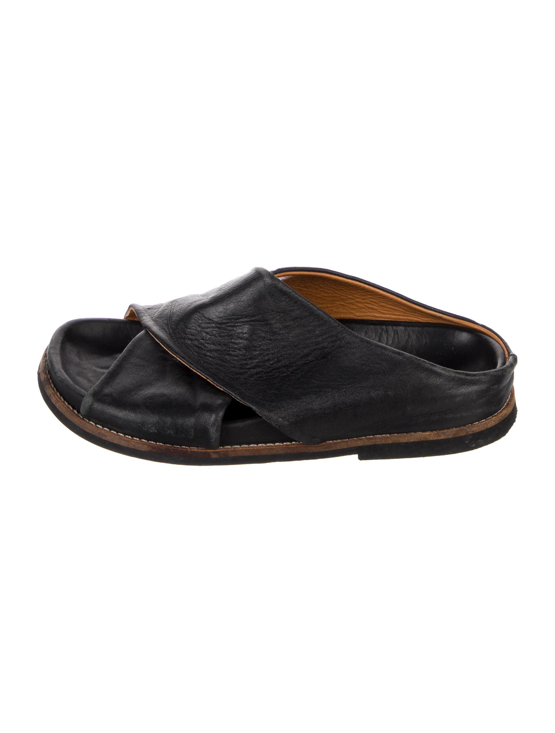 Ganni Leather Slides