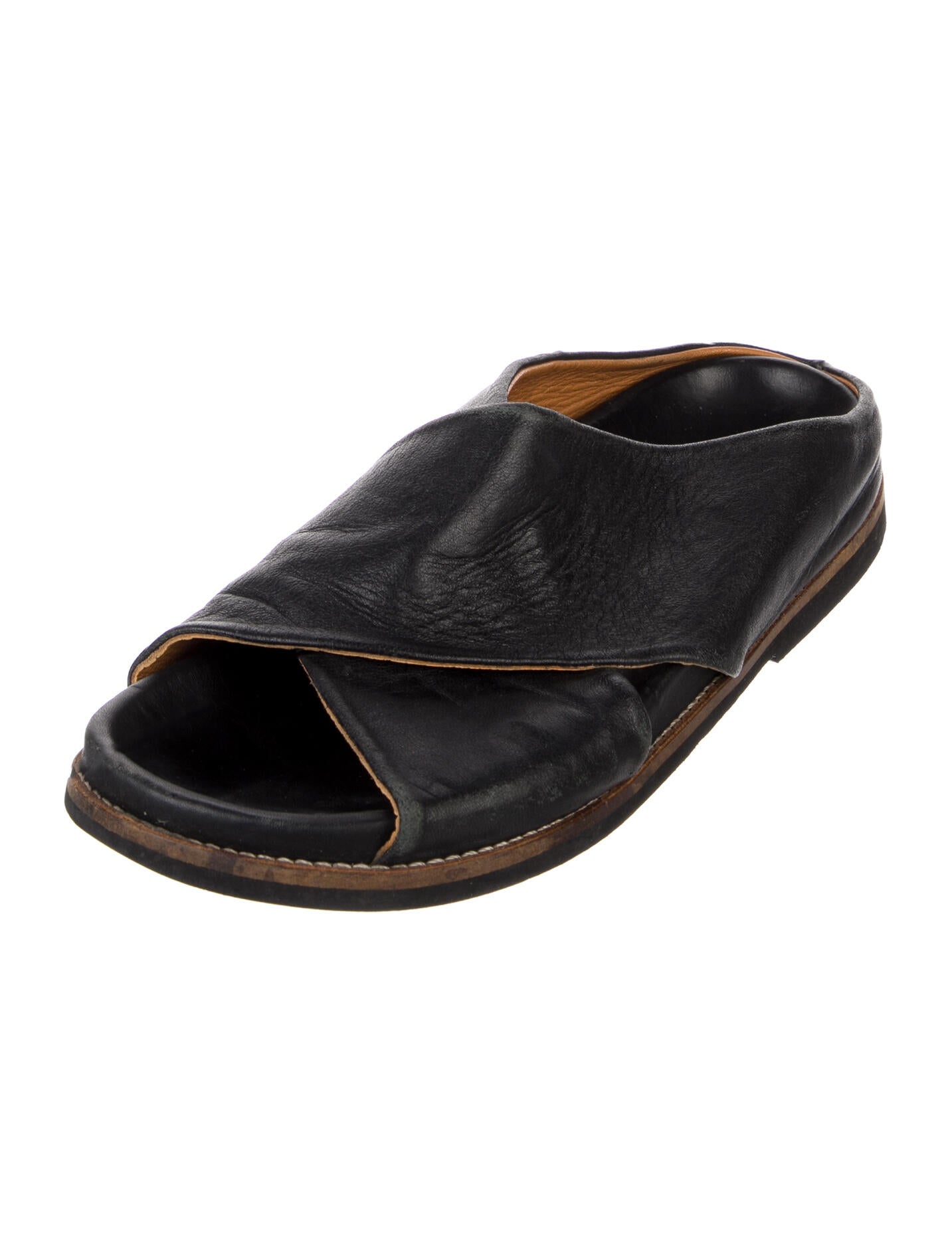 Ganni Leather Slides