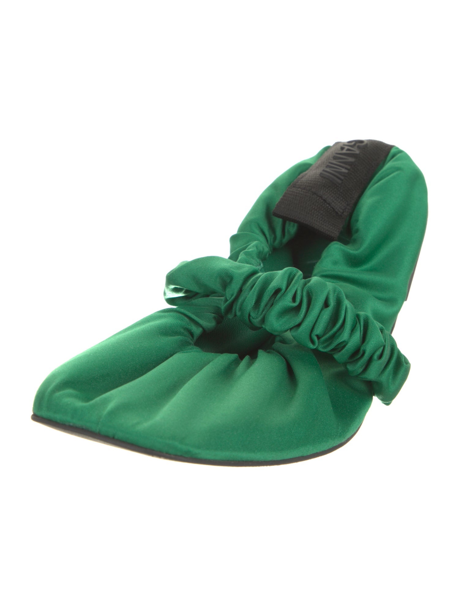 Ganni Satin Mary Jane Flats