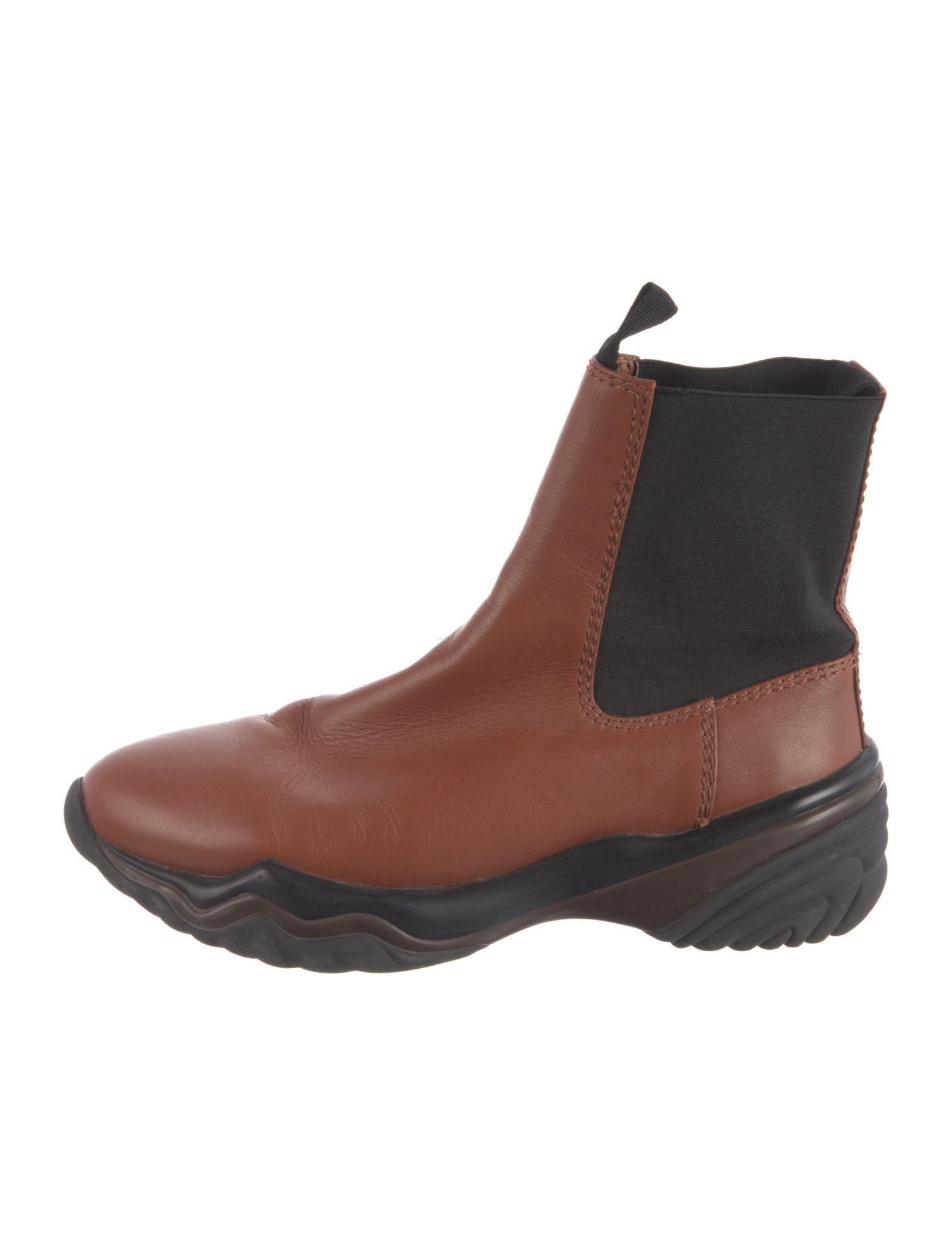 Ganni Leather Chelsea Boots