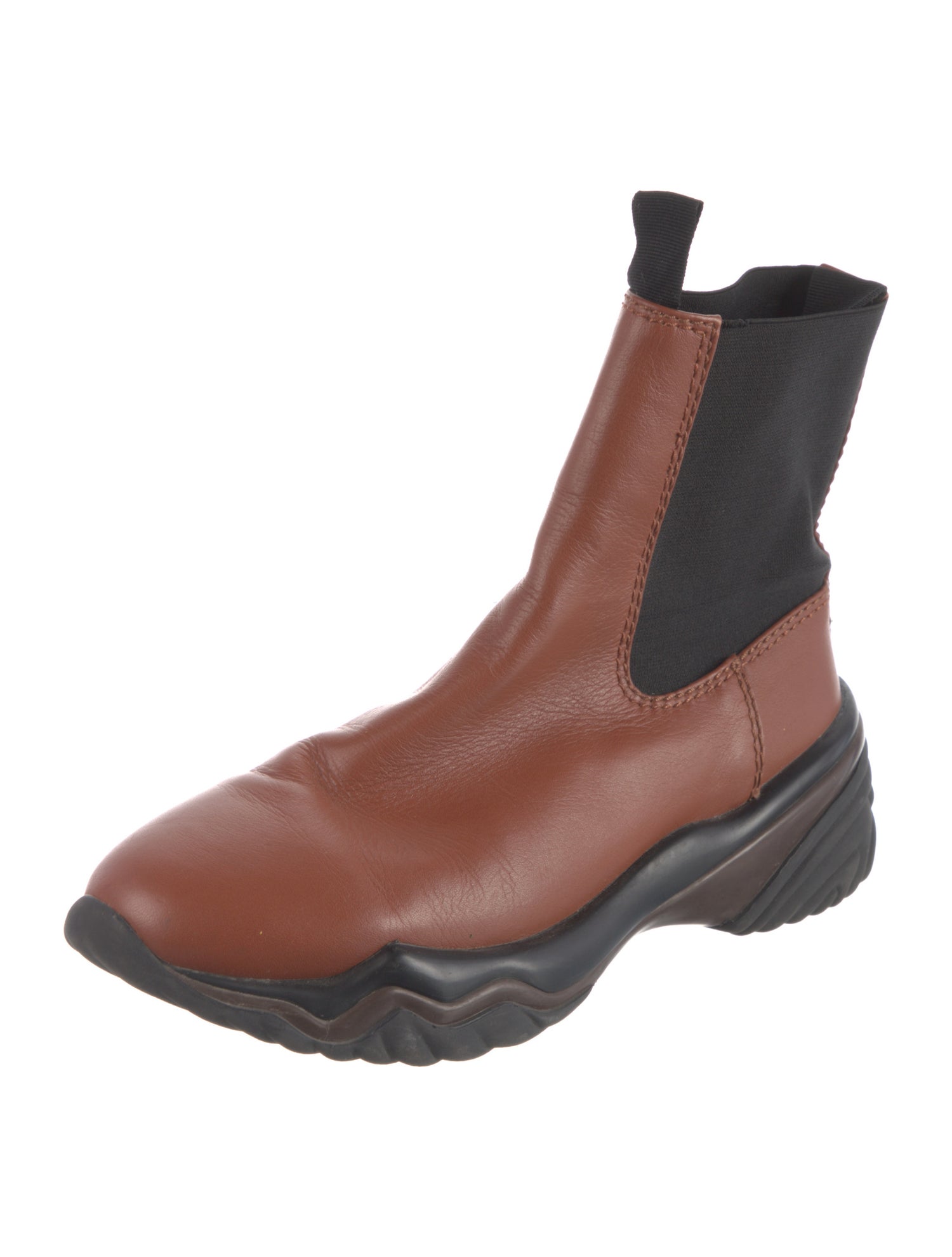 Ganni Leather Chelsea Boots