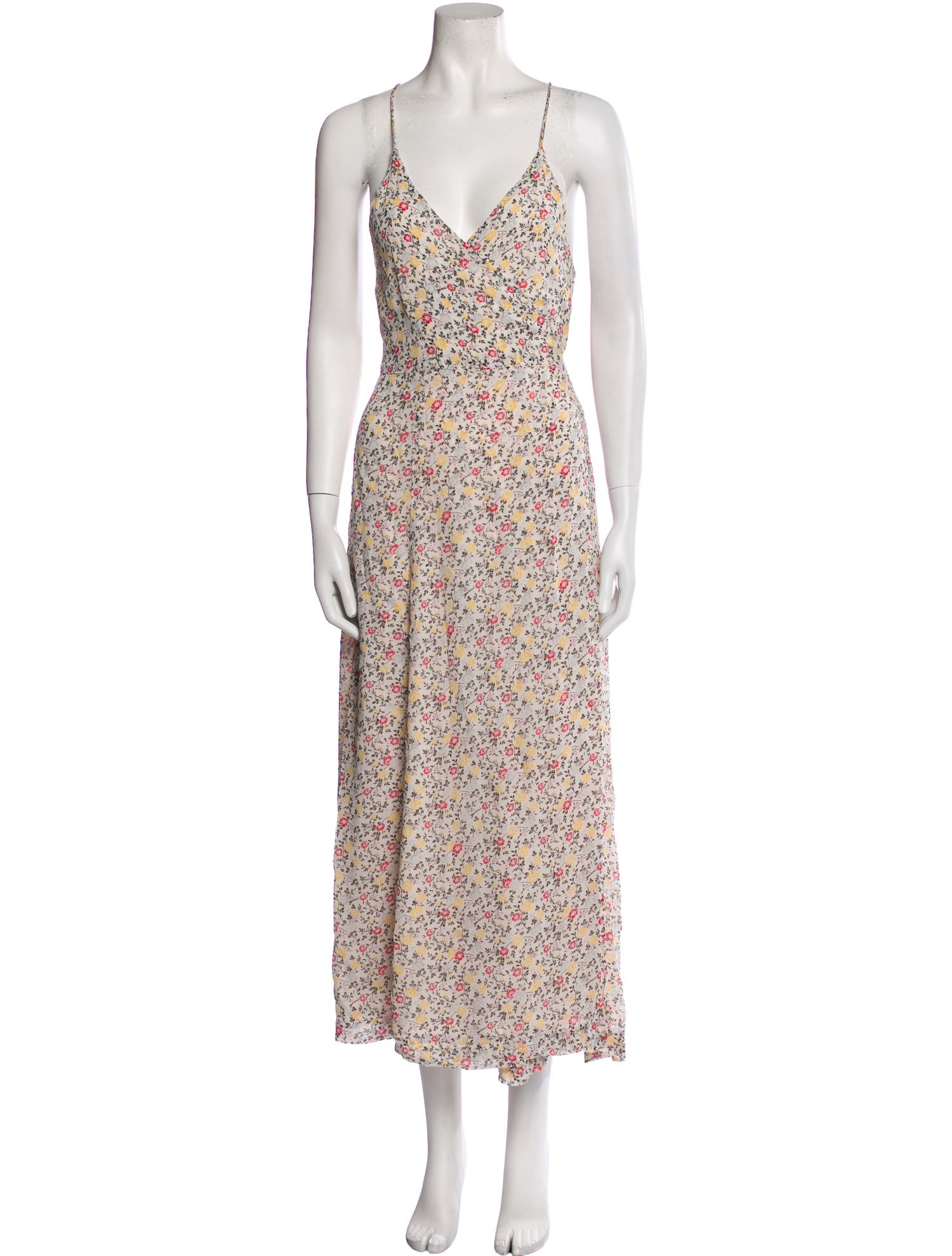 Ganni Floral Print Midi Length Dress