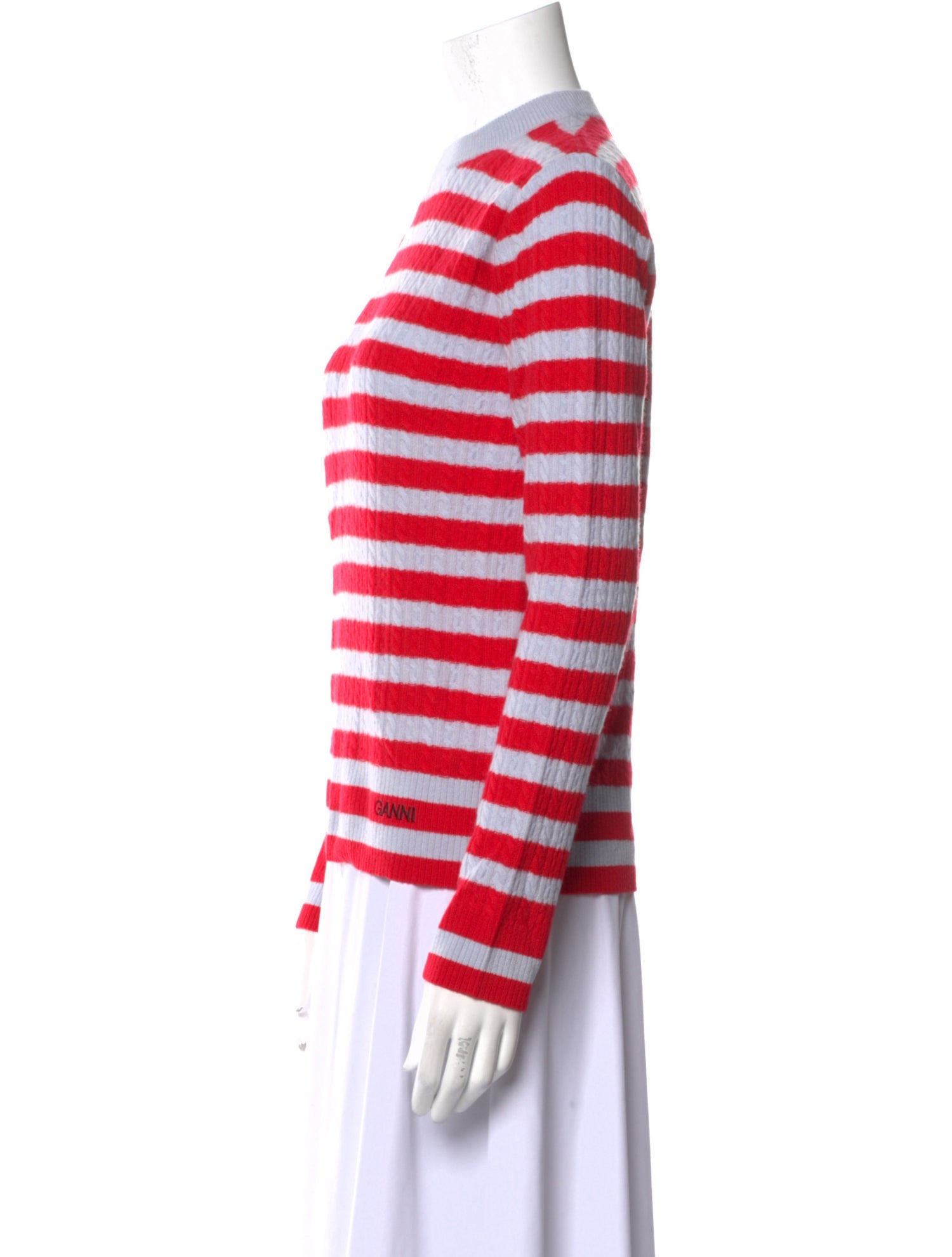 Ganni Cashmere Striped Sweater