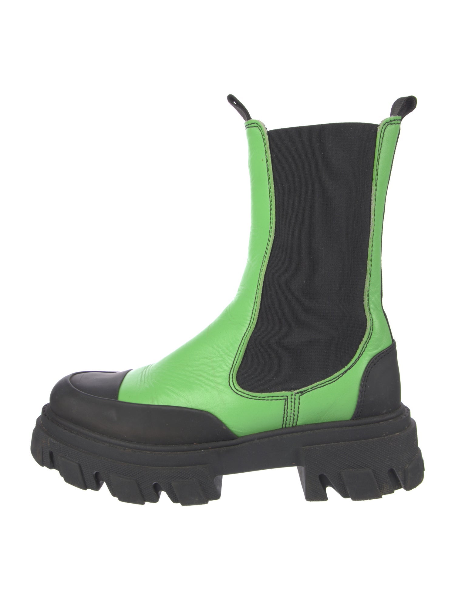 Ganni Leather Chelsea Boots