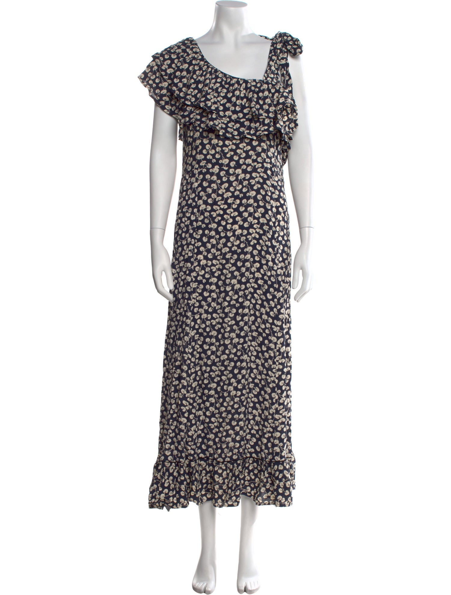 Ganni Printed Long Dress w/ Tags