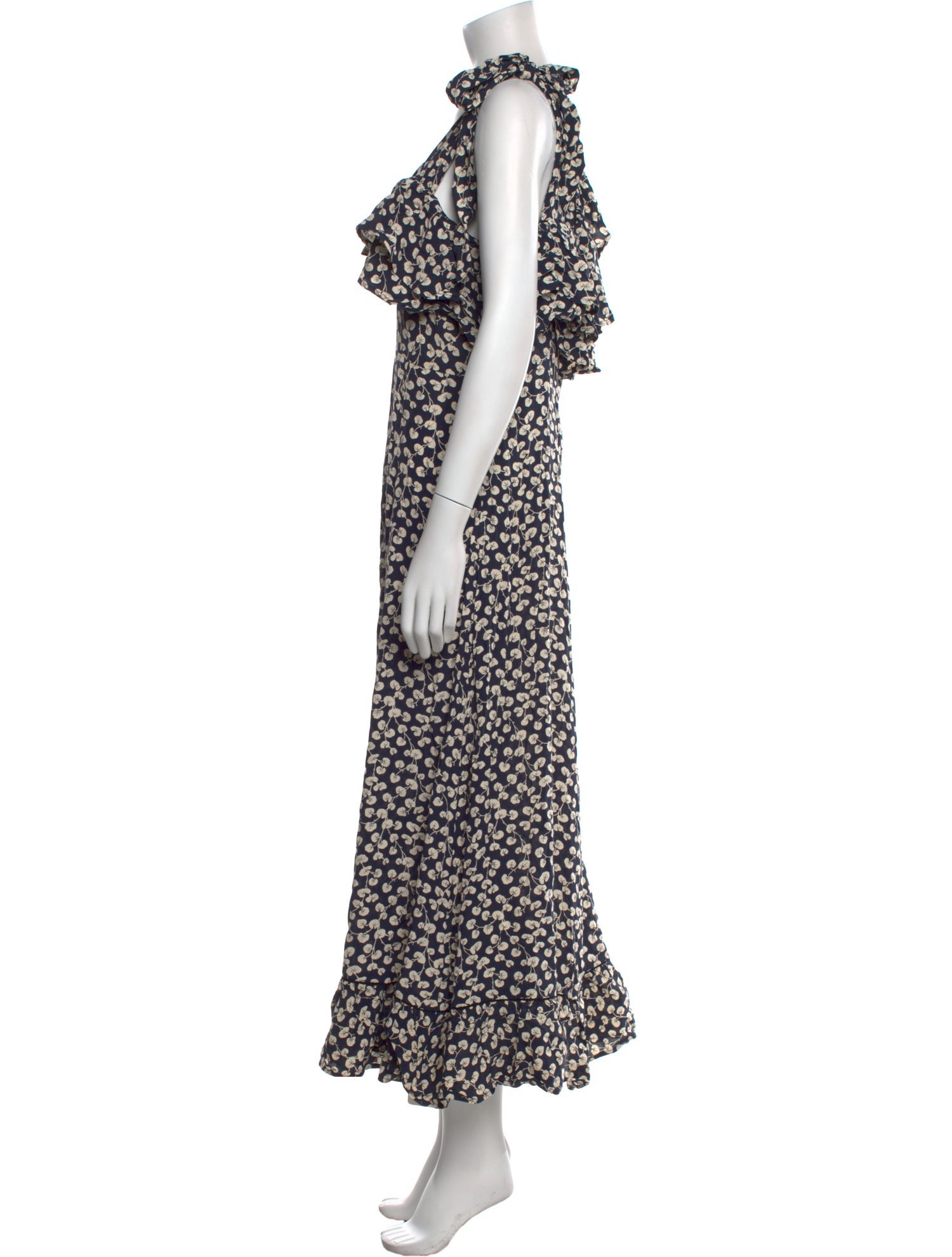 Ganni Printed Long Dress w/ Tags