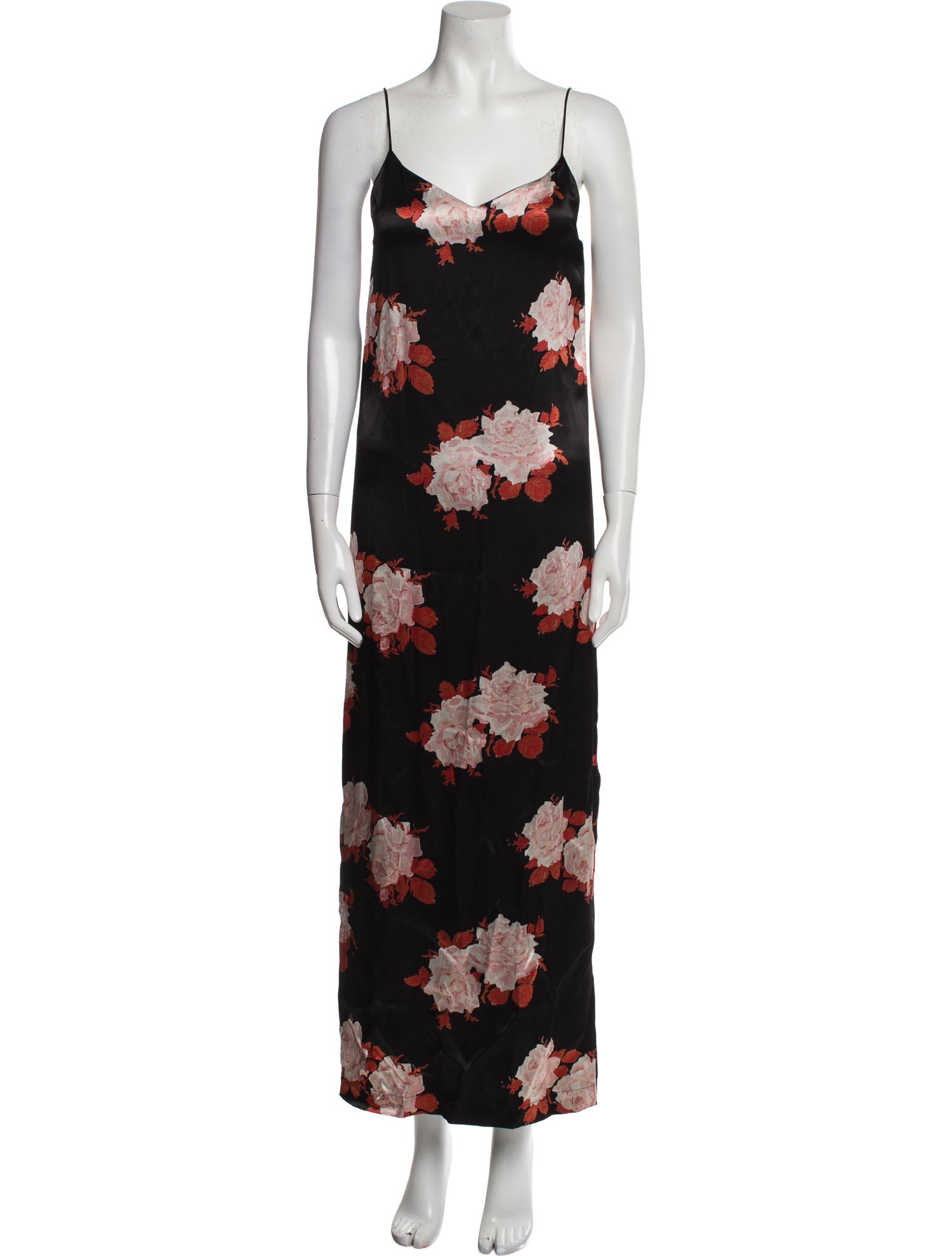Ganni Floral Print Long Dress