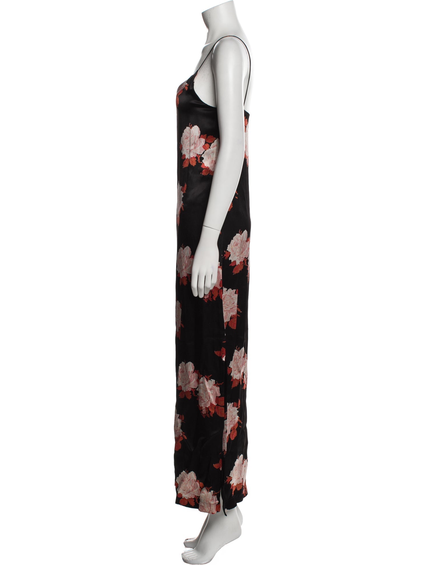 Ganni Floral Print Long Dress