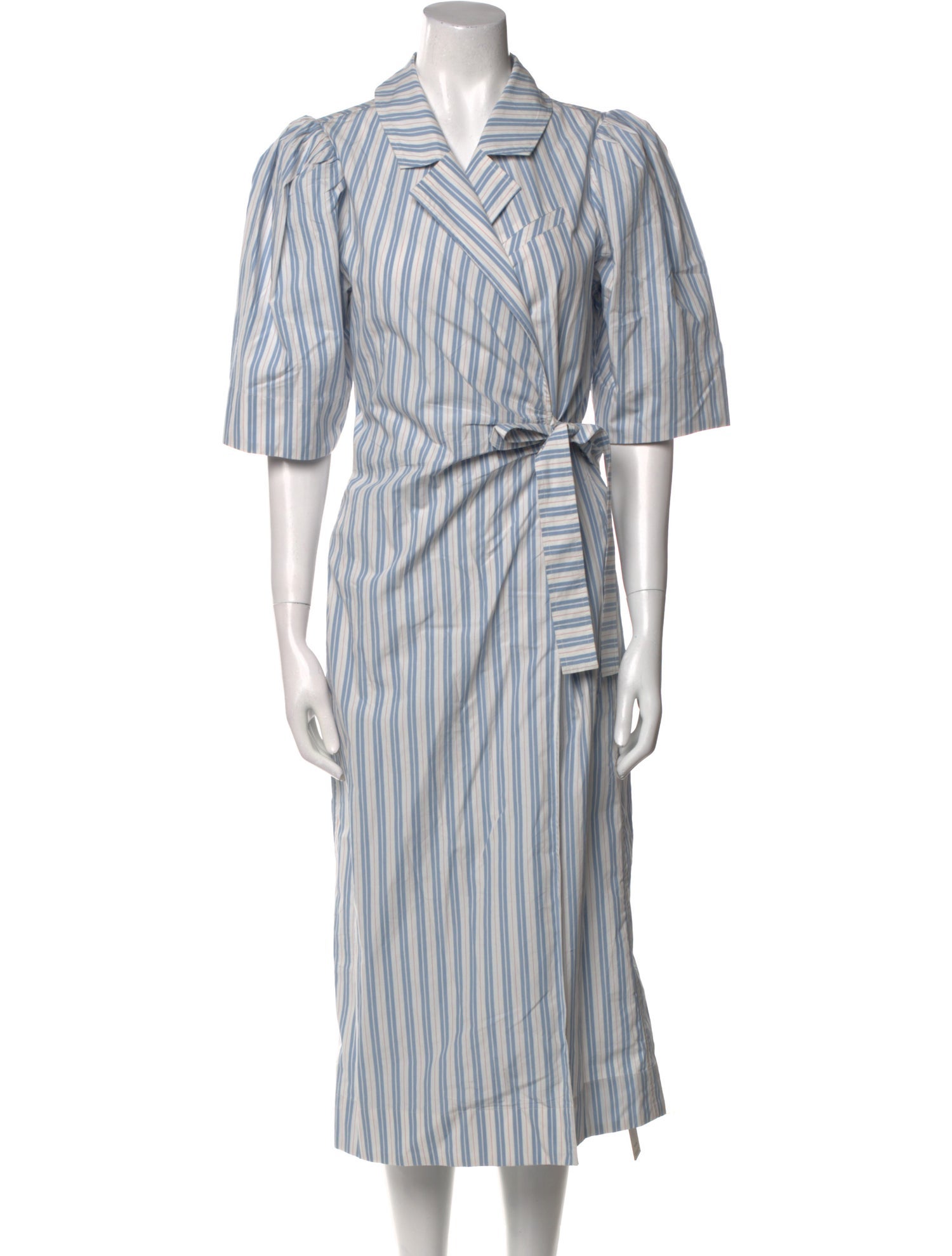 Ganni Striped Long Dress