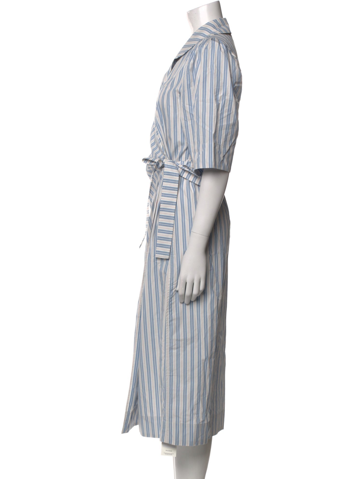 Ganni Striped Long Dress