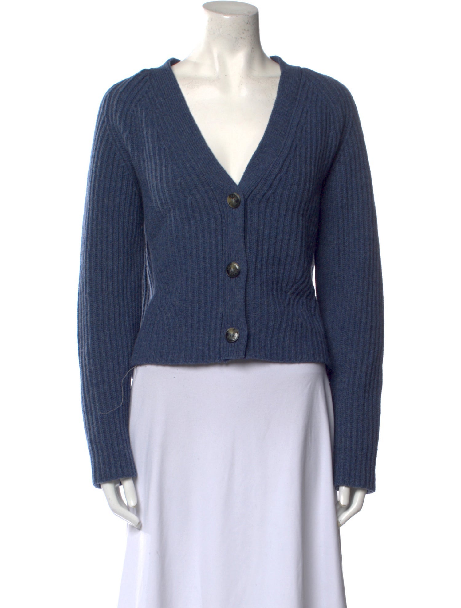 Ganni Wool Plunge Neckline Sweater