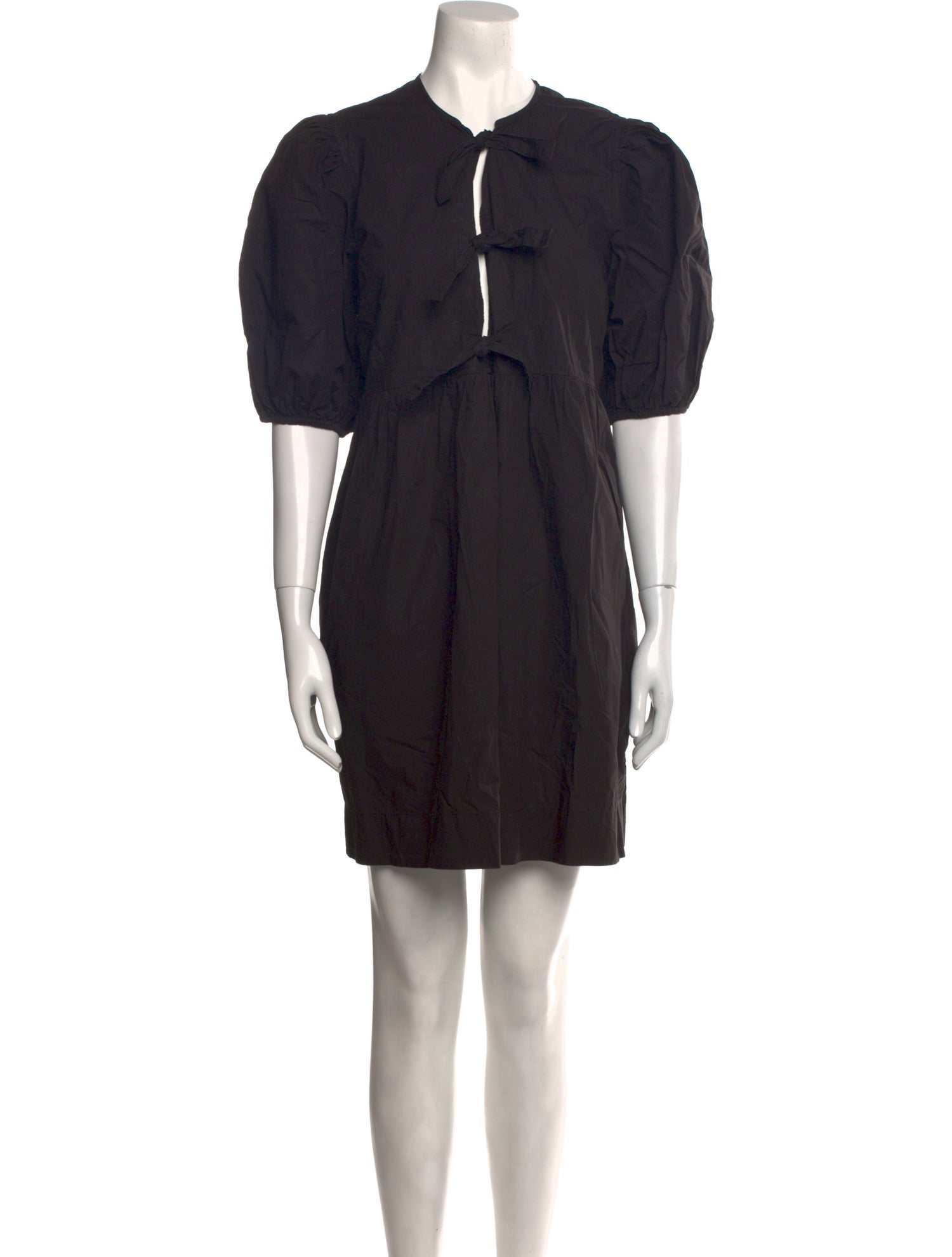 Ganni Crew Neck Mini Dress