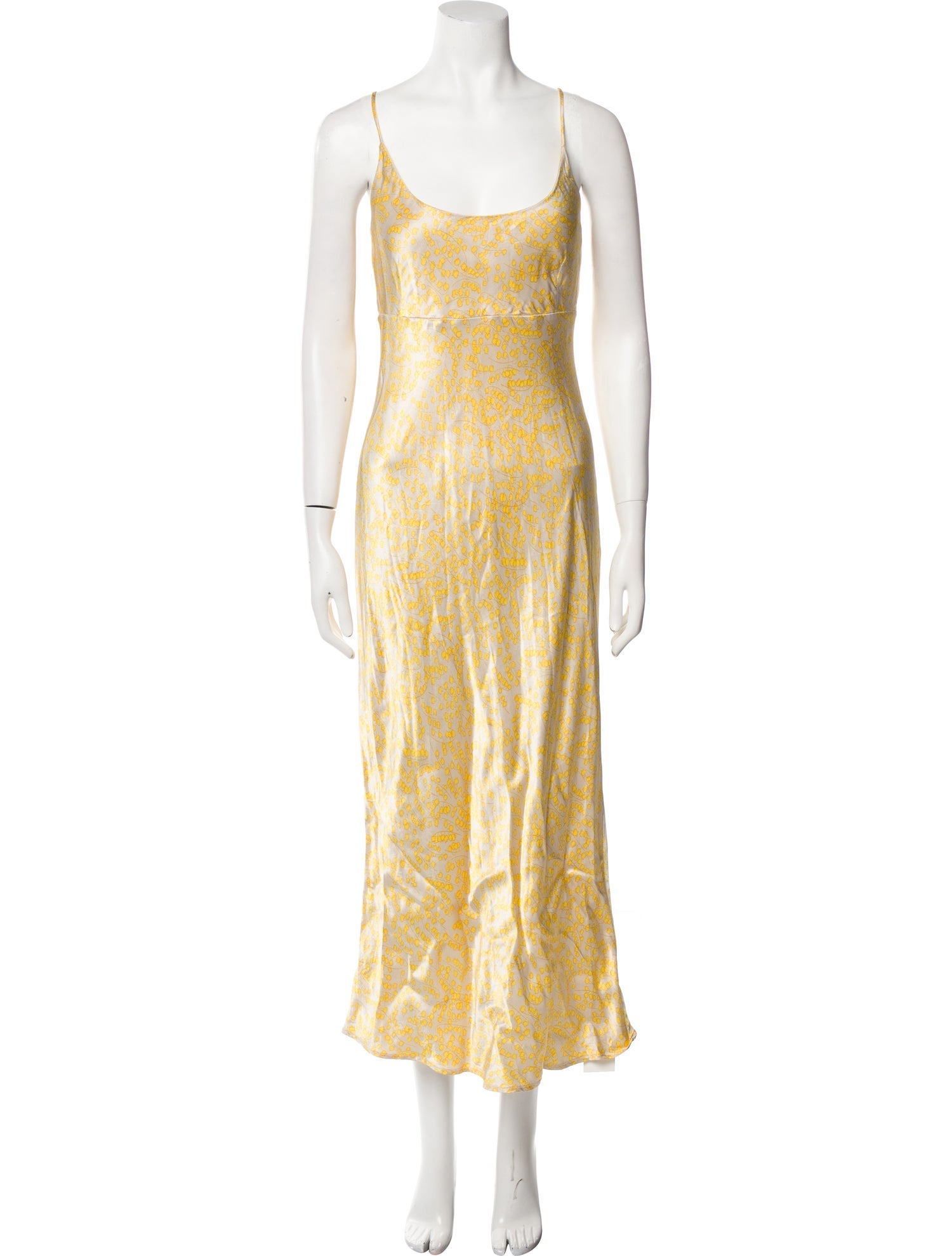 Ganni Scoop Neck Long Dress