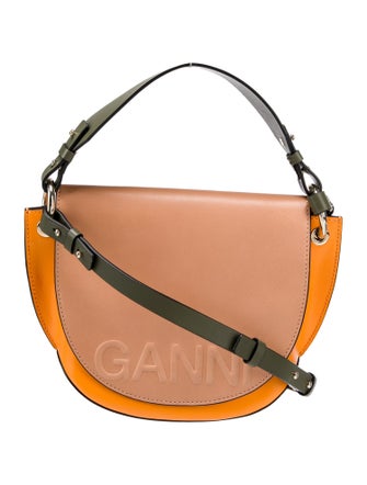 Ganni Leather Crossbody Bag