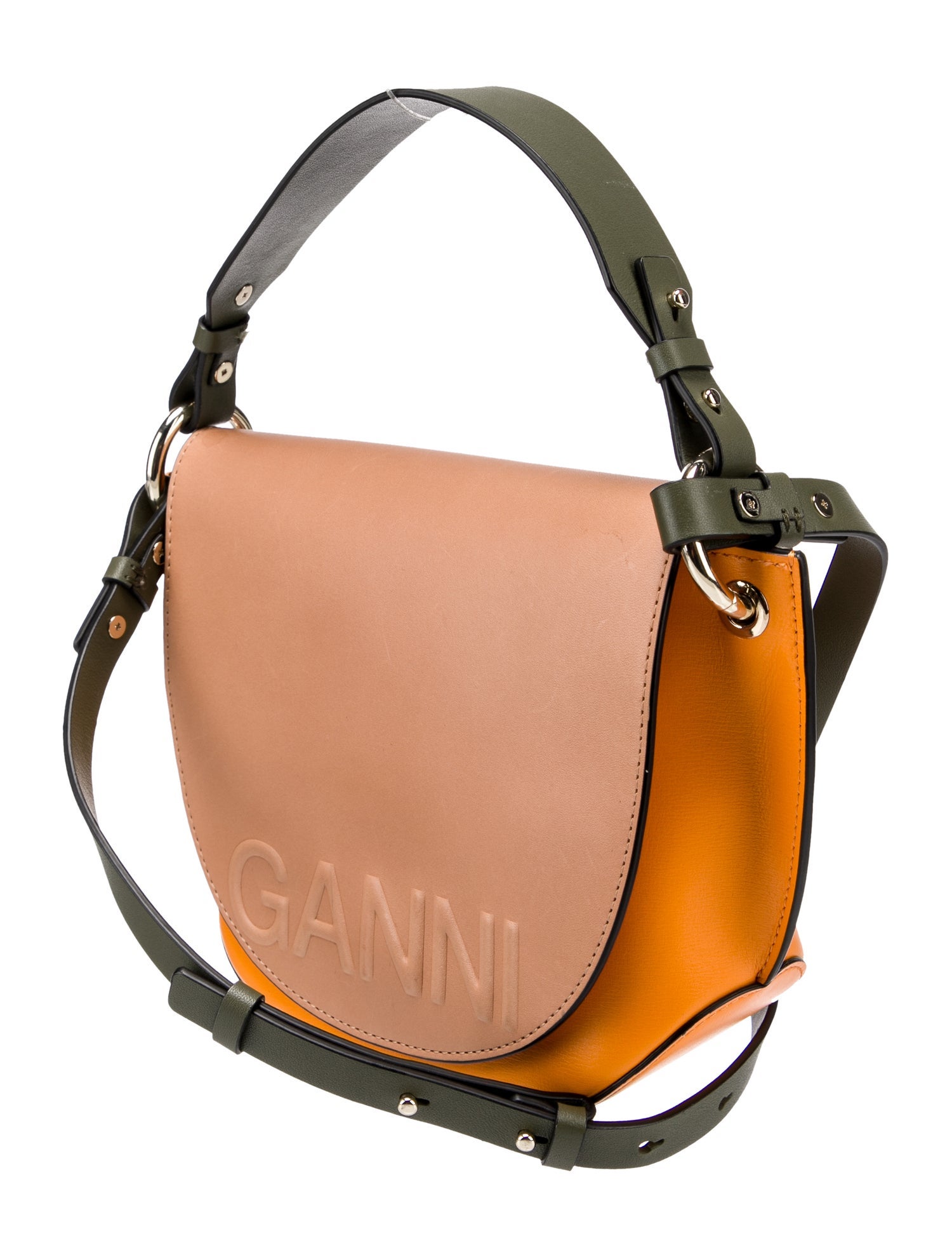 Ganni Leather Crossbody Bag