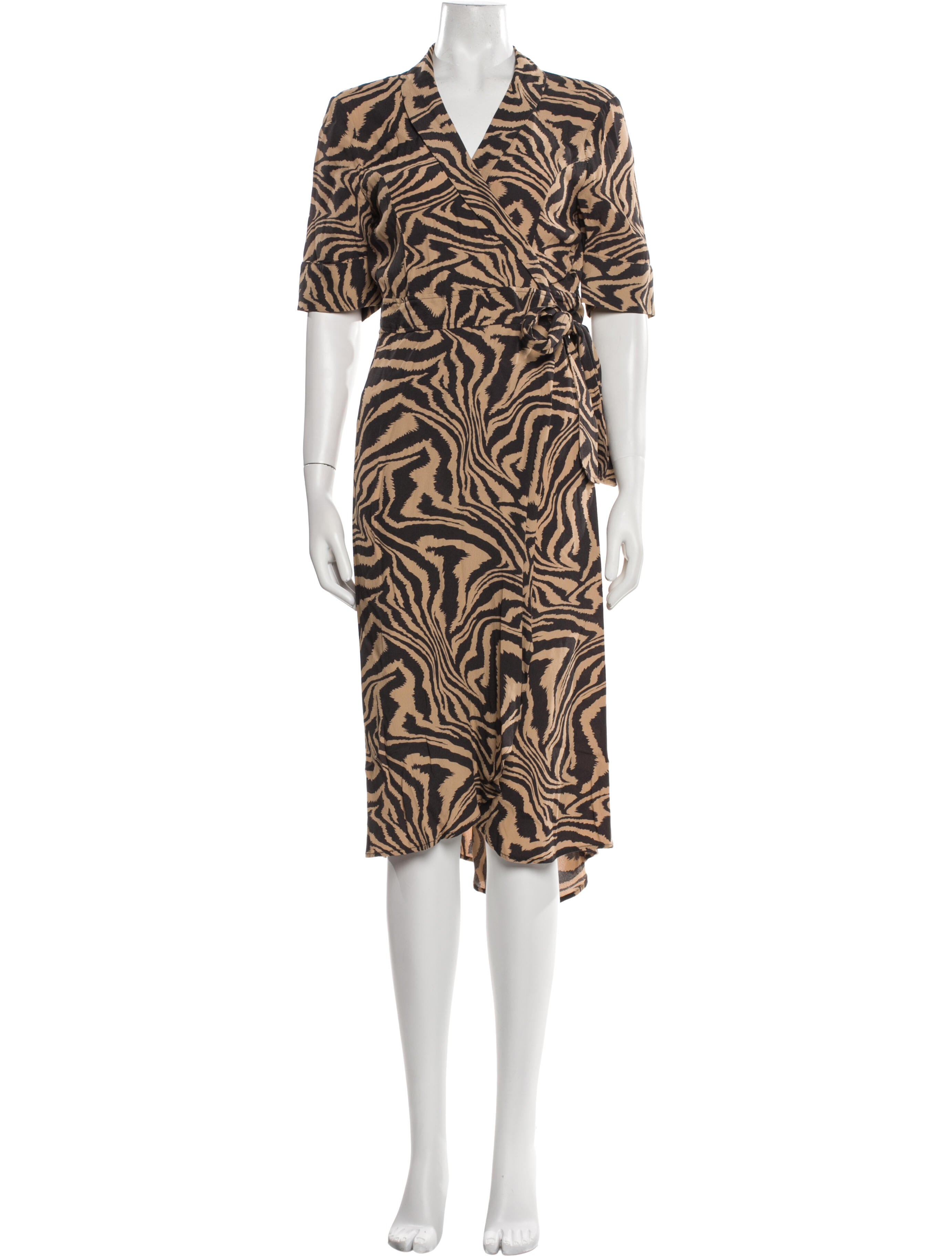 Ganni Printed Midi Length Dress